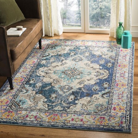 Safavieh Monaco Accent Area Rug, Navy and Light Blue - 2 ft.-2 in. x 4 ft. MNC243N-24
